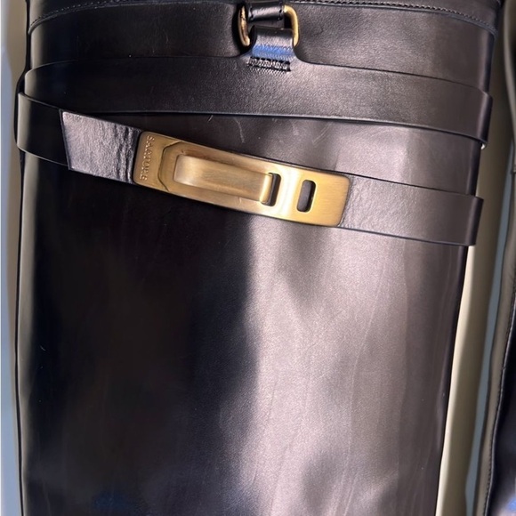 SARTORE MADE IN ITALY LEATHER Women's Black Knee-High Boots - Picture 3 of 10